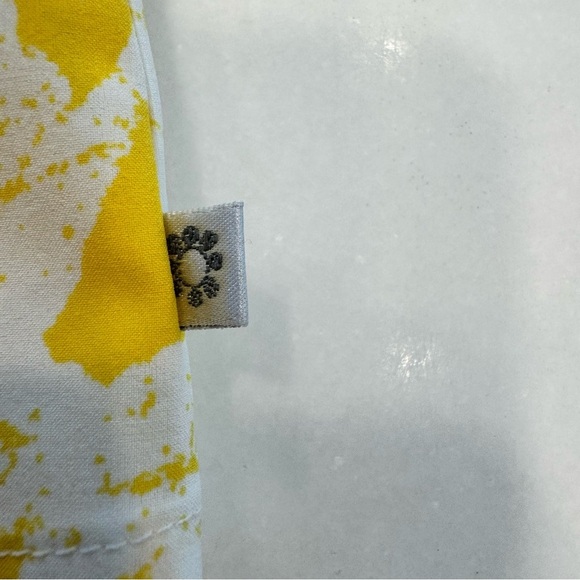 Zenergy by Chico Vest Women's Size 0 Bright Yellow Floral Full Zip - Picture 14 of 14